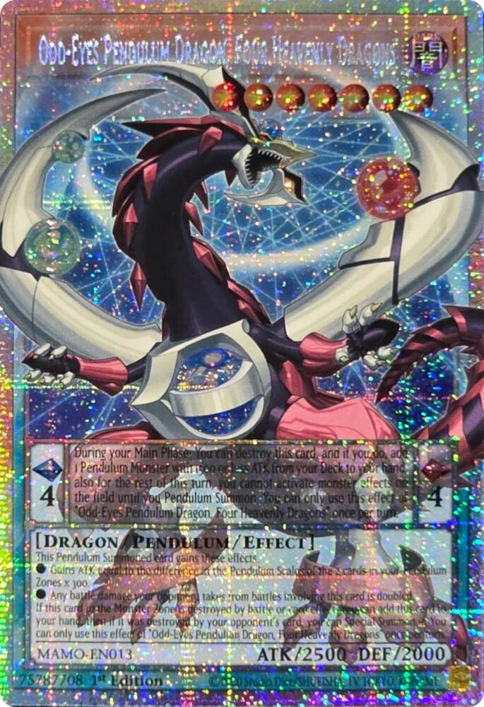 Odd-Eyes Pendulum Dragon, Four Heavenly Dragons (Starlight Rare) (Extended Art) [Magnificent Monsters]