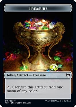 Treasure // Angel Warrior Double-Sided Token