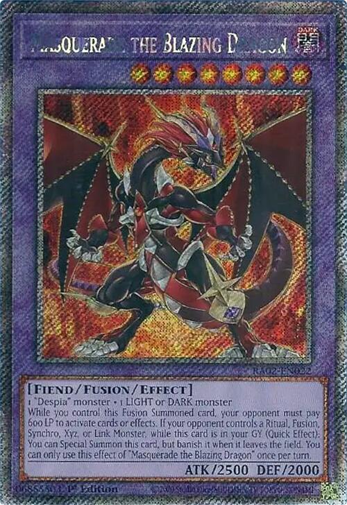 Masquerade the Blazing Dragon (Platinum Secret Rare)