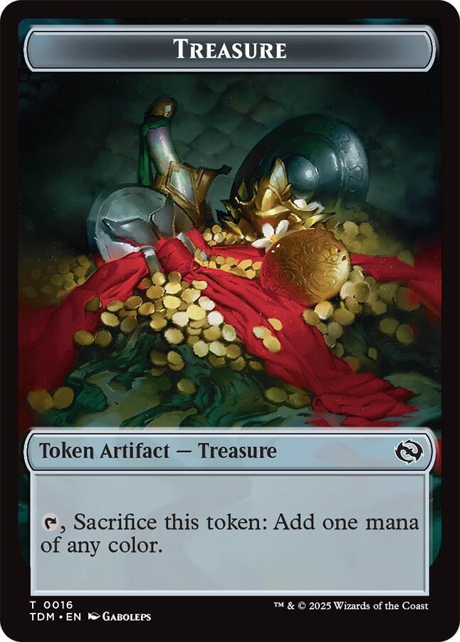 Treasure // Zombie Druid Double-Sided Token [Commander: Tarkir: Dragonstorm]