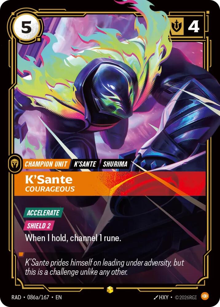 K'Sante, Courageous (Alternate Art) [Radiance]