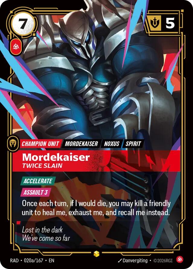 Mordekaiser, Twice Slain (Alternate Art) [Radiance]