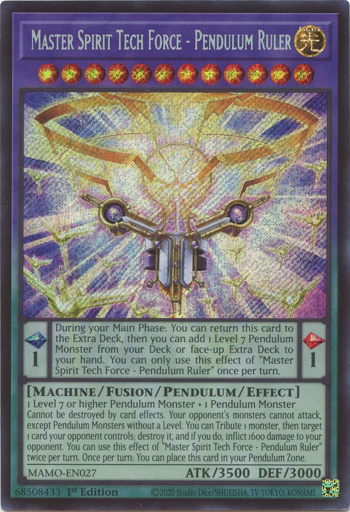 Master Spirit Tech Force - Pendulum Ruler  (Secret Rare) [Magnificent Monsters]