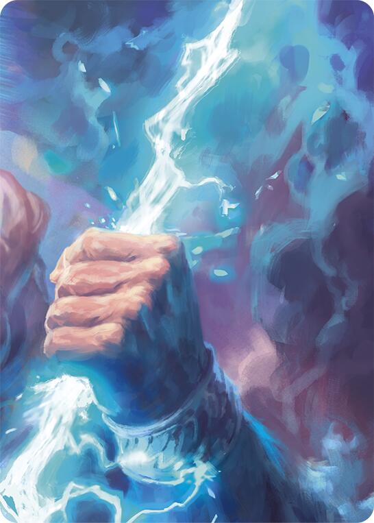 Enlightened Strike // Shelter from the Storm Double Sided Art Card (Top Center)