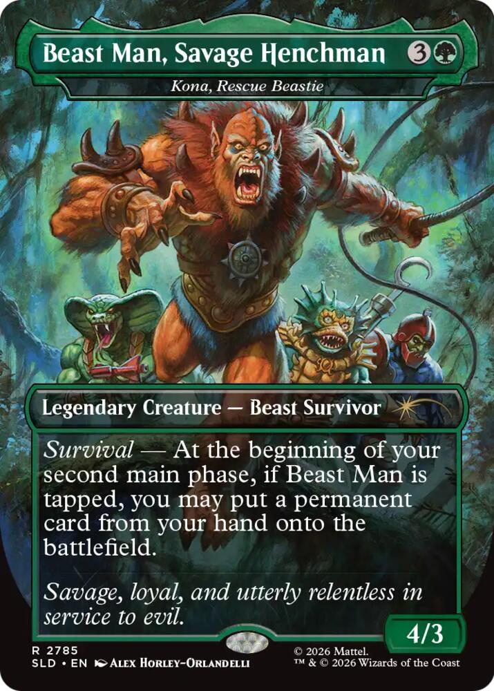 Beast Man, Savage Henchman - Kona, Rescue Beastie [Secret Lair Drop Series]