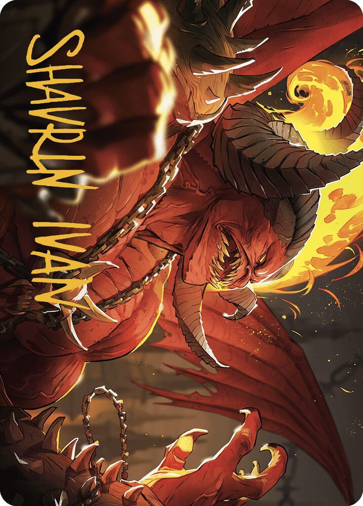 Rakdos, Patron of Chaos Art Card (45/49) (Gold-Stamped Signature)