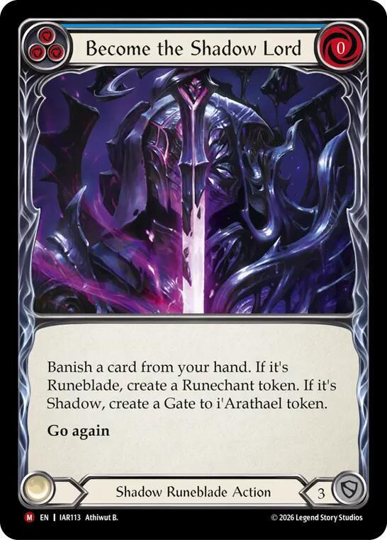 Become the Shadow Lord [Usurp the Shadow Throne]