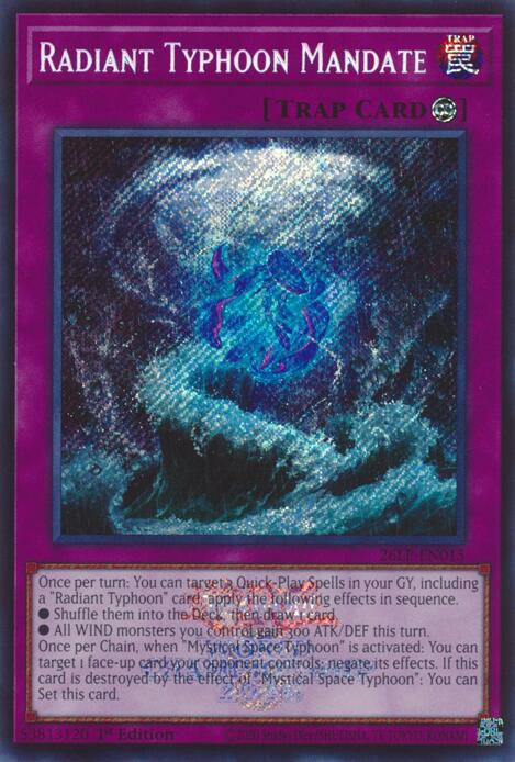 Radiant Typhoon Mandate (Emblazoned Secret Rare) [Limited Pack World Championship 2026]
