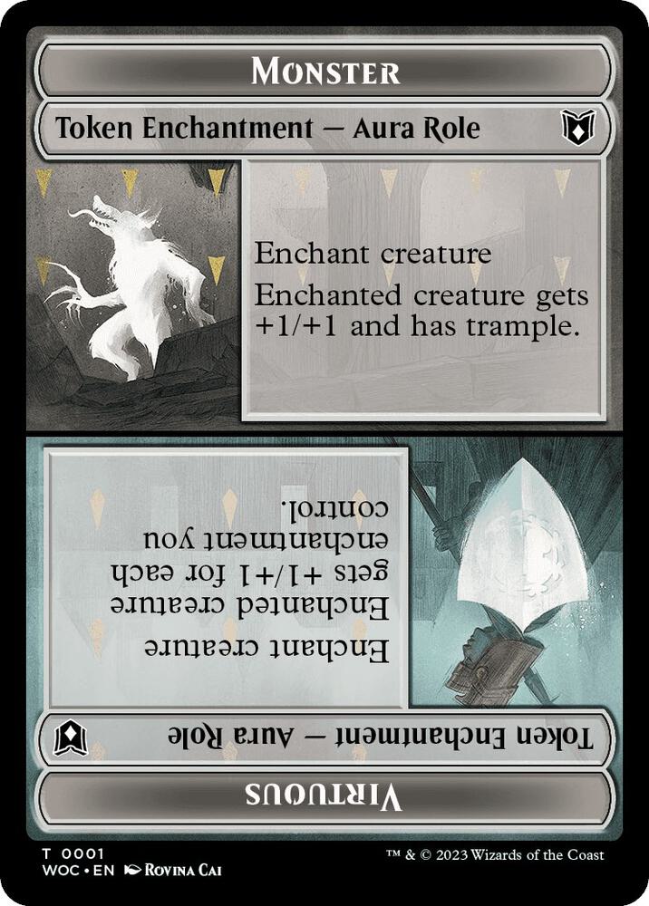Monster Role / Virtuous Role // Royal Role / Virtuous Role Double-Sided Token