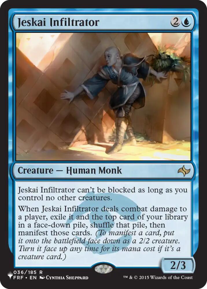 Jeskai Infiltrator [The List Reprints]