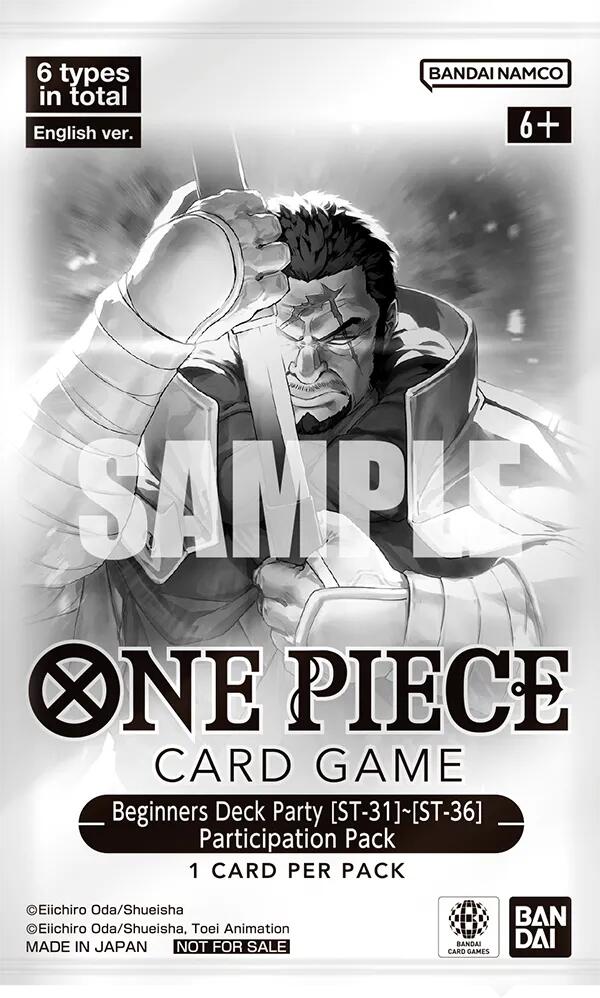 Beginners Deck Party [ST-31] - [ST-36] Participation Pack [One Piece Promotion Cards]