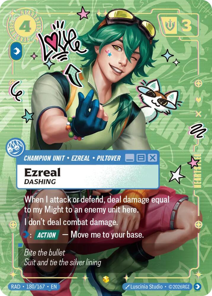 Ezreal, Dashing (Heartsteel Overnumbered) [Radiance]