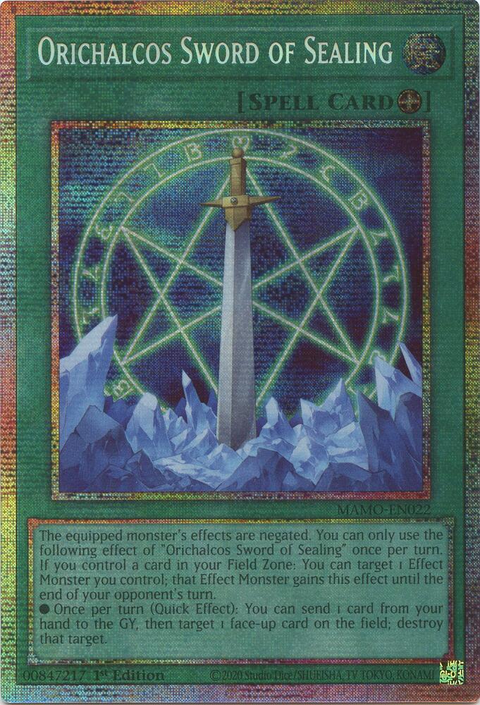 Orichalcos Sword of Sealing (Starlight Rare) [Magnificent Monsters]
