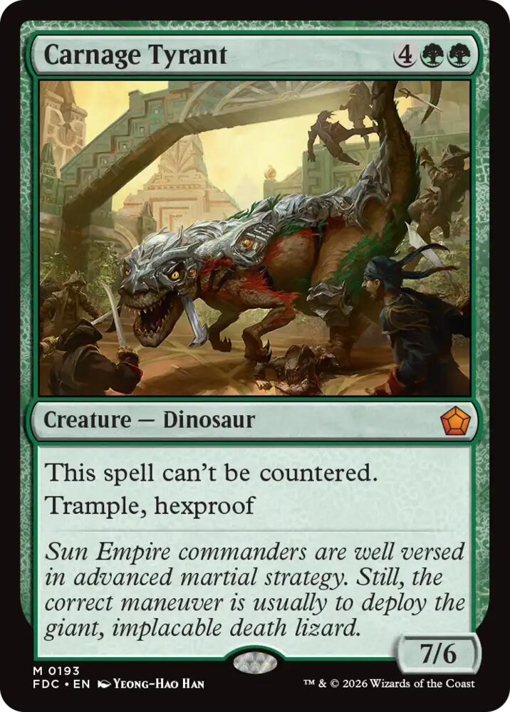Carnage Tyrant [Commander: Foundations]