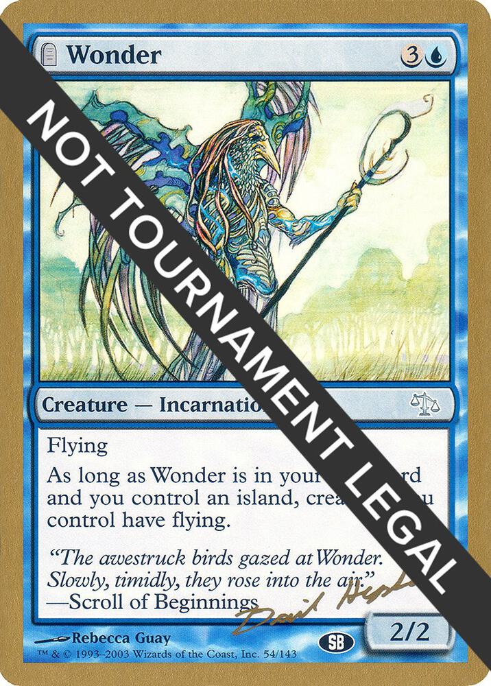 Wonder - 2003 Dave Humpherys (JUD) (SB)