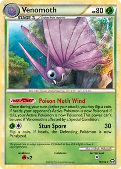 Venomoth - 11/102 (HGSS Triumphant)