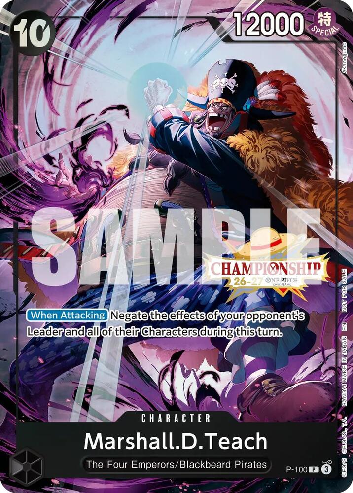 Marshall.D.Teach (CS 26-27 Event Pack Finalist Ver.) - P-100 [One Piece Promotion Cards]