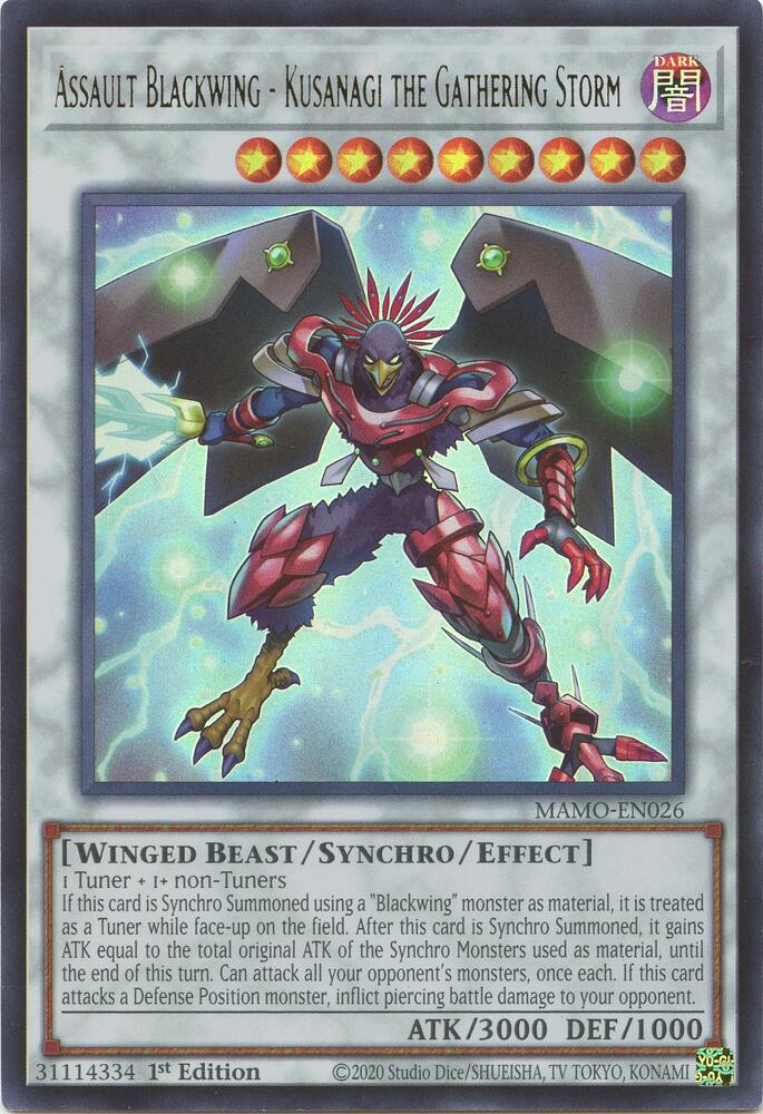 Assault Blackwing - Kusanagi the Gathering Storm [Magnificent Monsters]