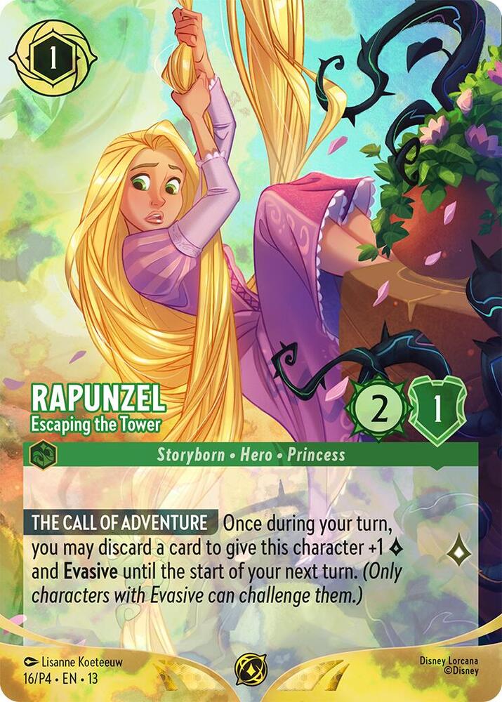 Rapunzel - Escaping the Tower (Store Championship) [Disney Lorcana Promo Cards]
