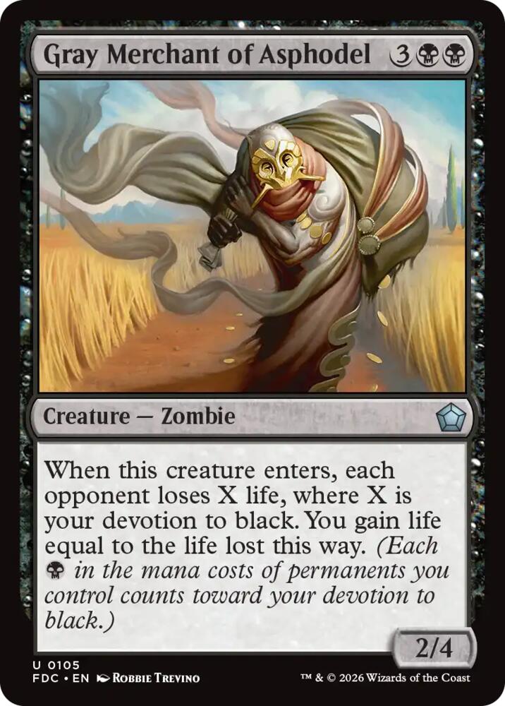 Gray Merchant of Asphodel [Commander: Foundations]