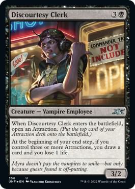 Discourtesy Clerk (Galaxy Foil)