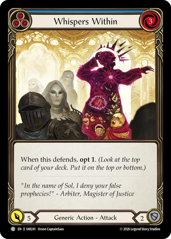 Whispers Within (Blue) [Usurp the Shadow Throne]