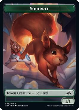 Squirrel // Balloon Double-sided Token