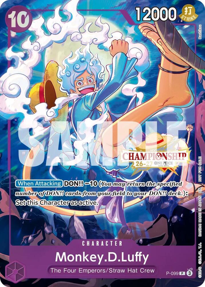 Monkey.D.Luffy (CS 26-27 Event Pack Finalist Ver.) - P-099 [One Piece Promotion Cards]