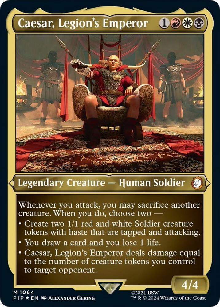 Caesar, Legion's Emperor (Display Commander) - Thick Stock