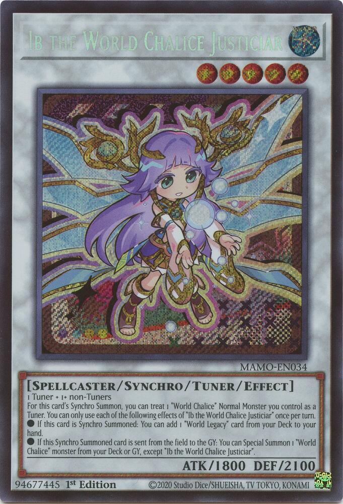 Ib the World Chalice Justiciar (Secret Rare) [Magnificent Monsters]