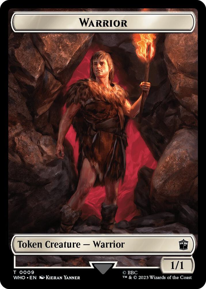 Warrior // Treasure (0028) Double-Sided Token