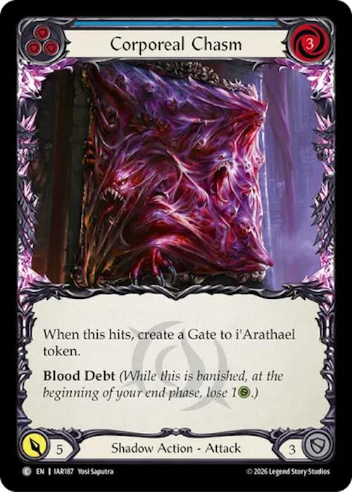 Corporeal Chasm (Blue) [Usurp the Shadow Throne]