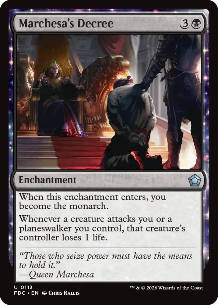Marchesa's Decree [Commander: Foundations]