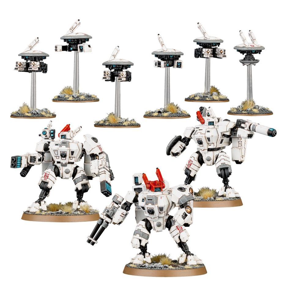 56-07 Tau Empire: Xv8 Crisis Battlesuit Team