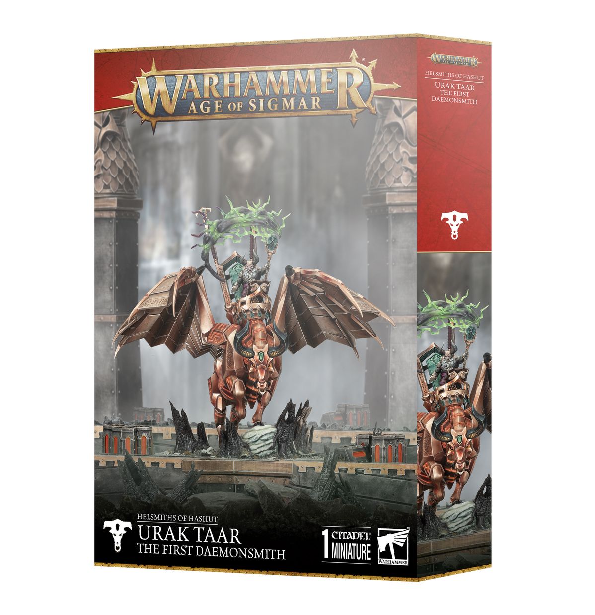 82-05 Helsmiths of Hashut: Urak Taar The First Daemonsmith / Daemonsmith on Infernal Taurus