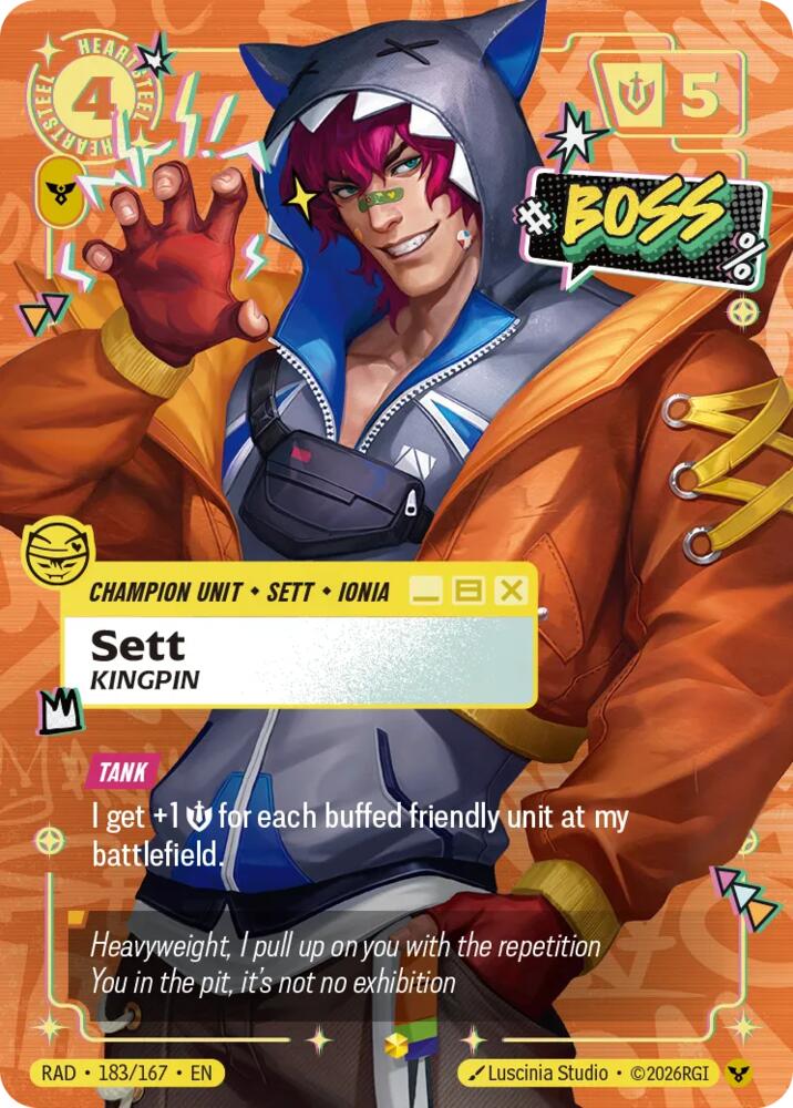 Sett, Kingpin (Heartsteel Overnumbered) [Radiance]