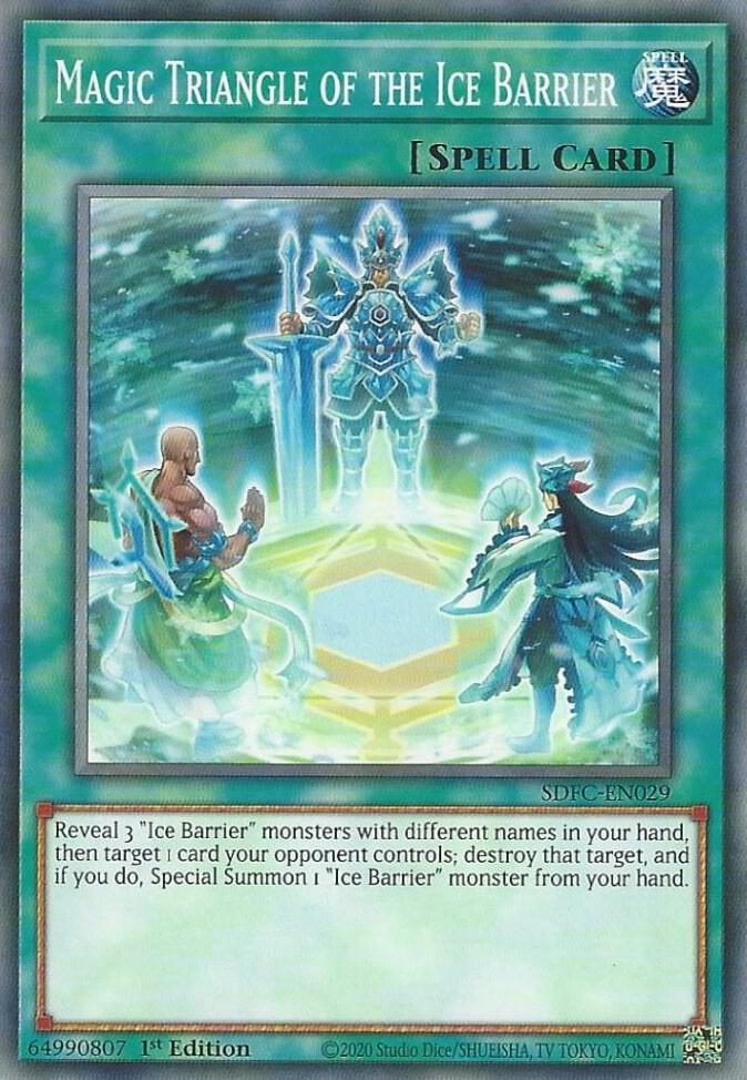 Magic Triangle of the Ice Barrier