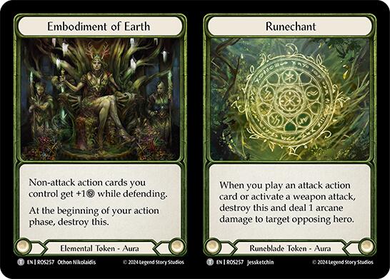 Runechant // Embodiment of Lightning // Embodiment of Earth