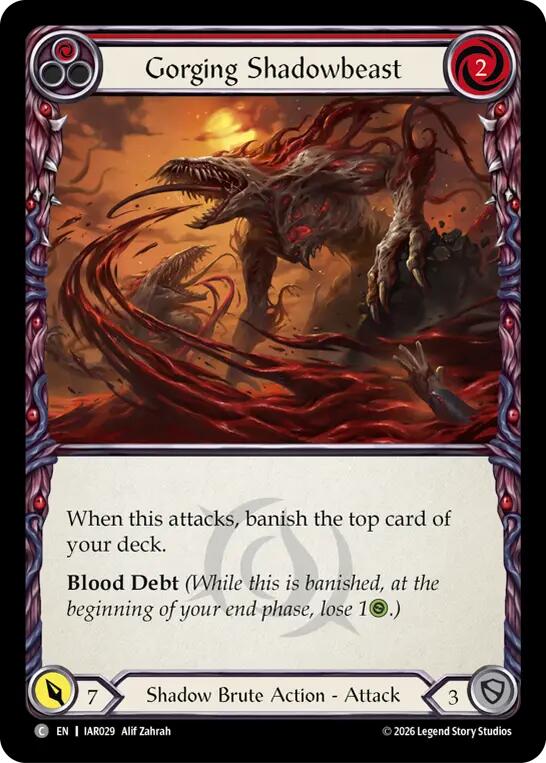 Gorging Shadowbeast (Red) [Usurp the Shadow Throne]