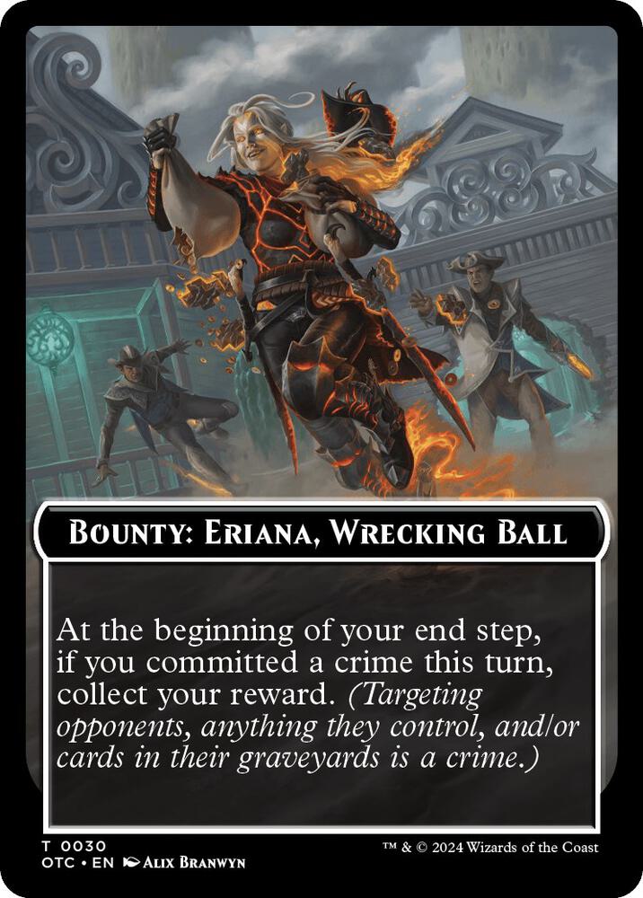Bounty: Eriana, Wrecking Ball // Bounty Rules Double-Sided Token