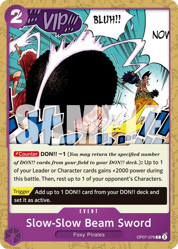 Slow-Slow Beam Sword (Reprint)