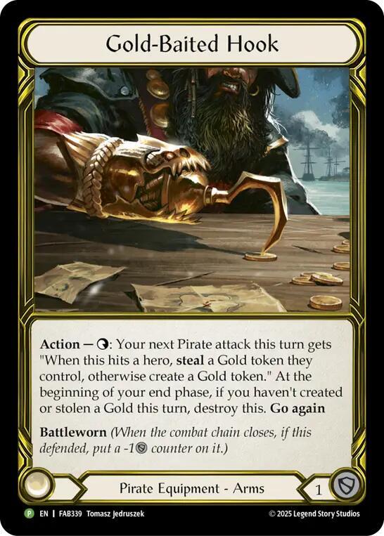 Gold-Baited Hook (Golden) - FAB339