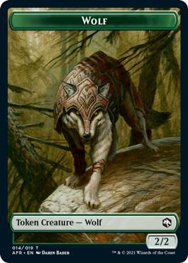 Wolf (014) // Treasure (015) Double-Sided Token (Challenger 2022)