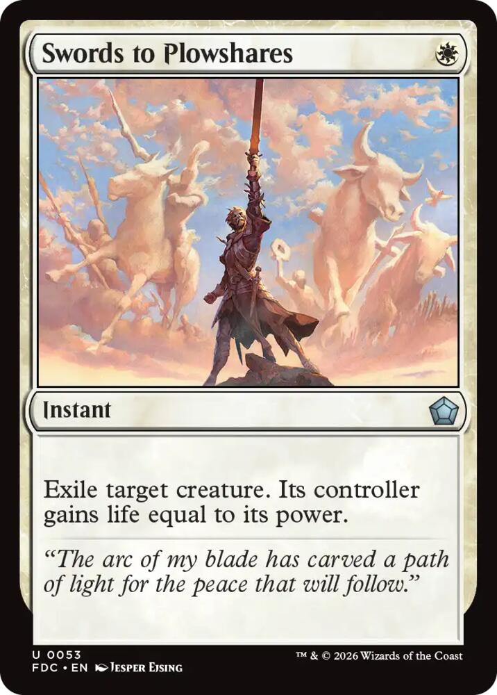 Swords to Plowshares [Commander: Foundations]