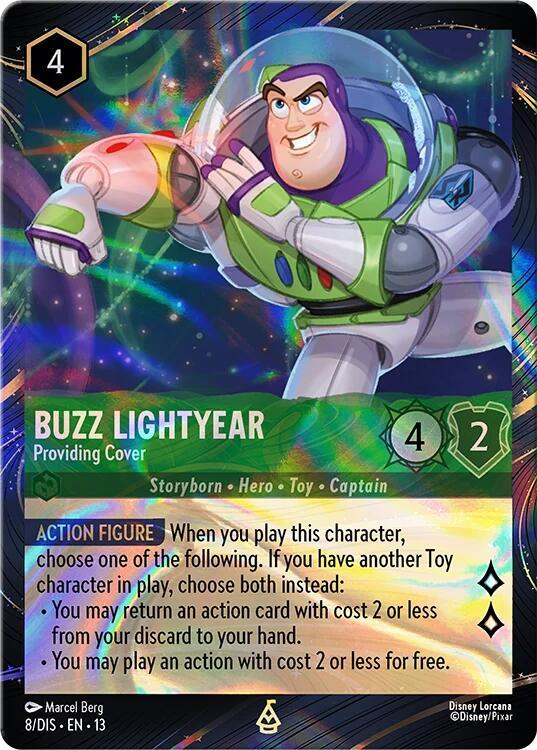 Buzz Lightyear - Providing Cover (Magical Places Promo) [Disney Lorcana Promo Cards]