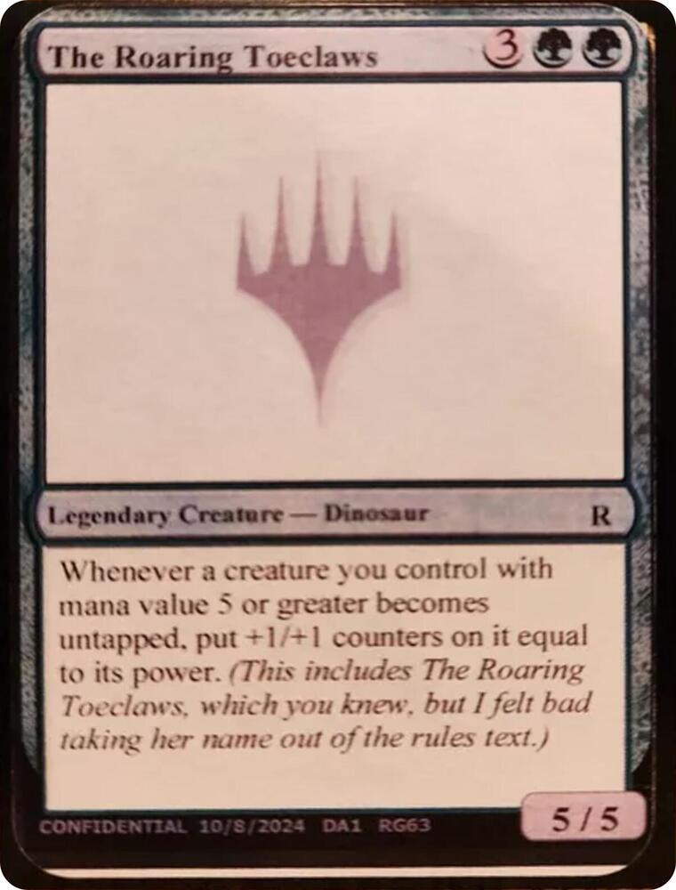 The Roaring Toeclaws