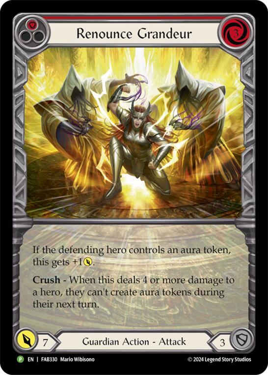 Renounce Grandeur