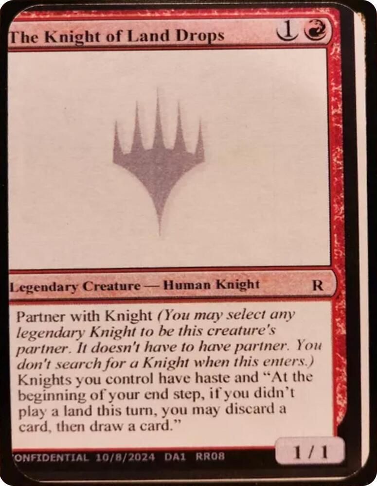 The Knight of Land Drops
