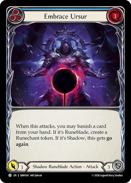 Embrace Ursur (Blue) [Silver Age: Usurp the Shadow Throne]