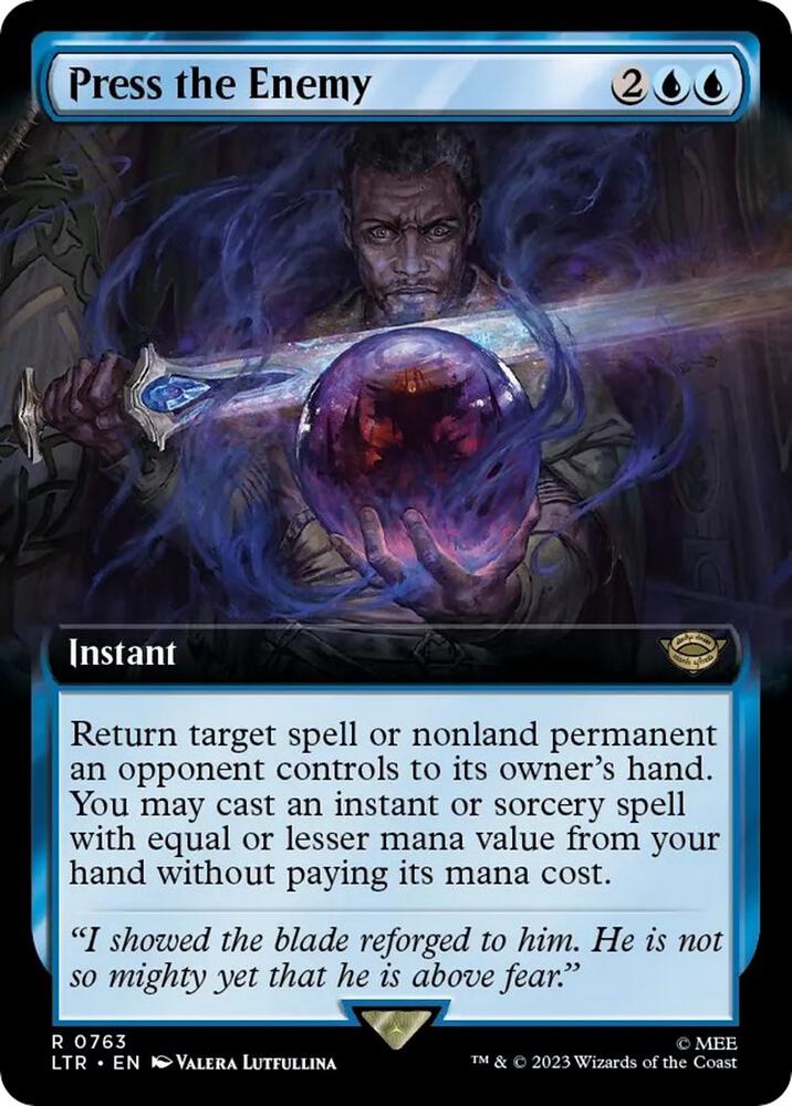 Press the Enemy (Extended Art) (Surge Foil)